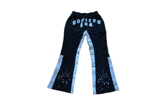 "Souless Era" Stacked Pants In Black